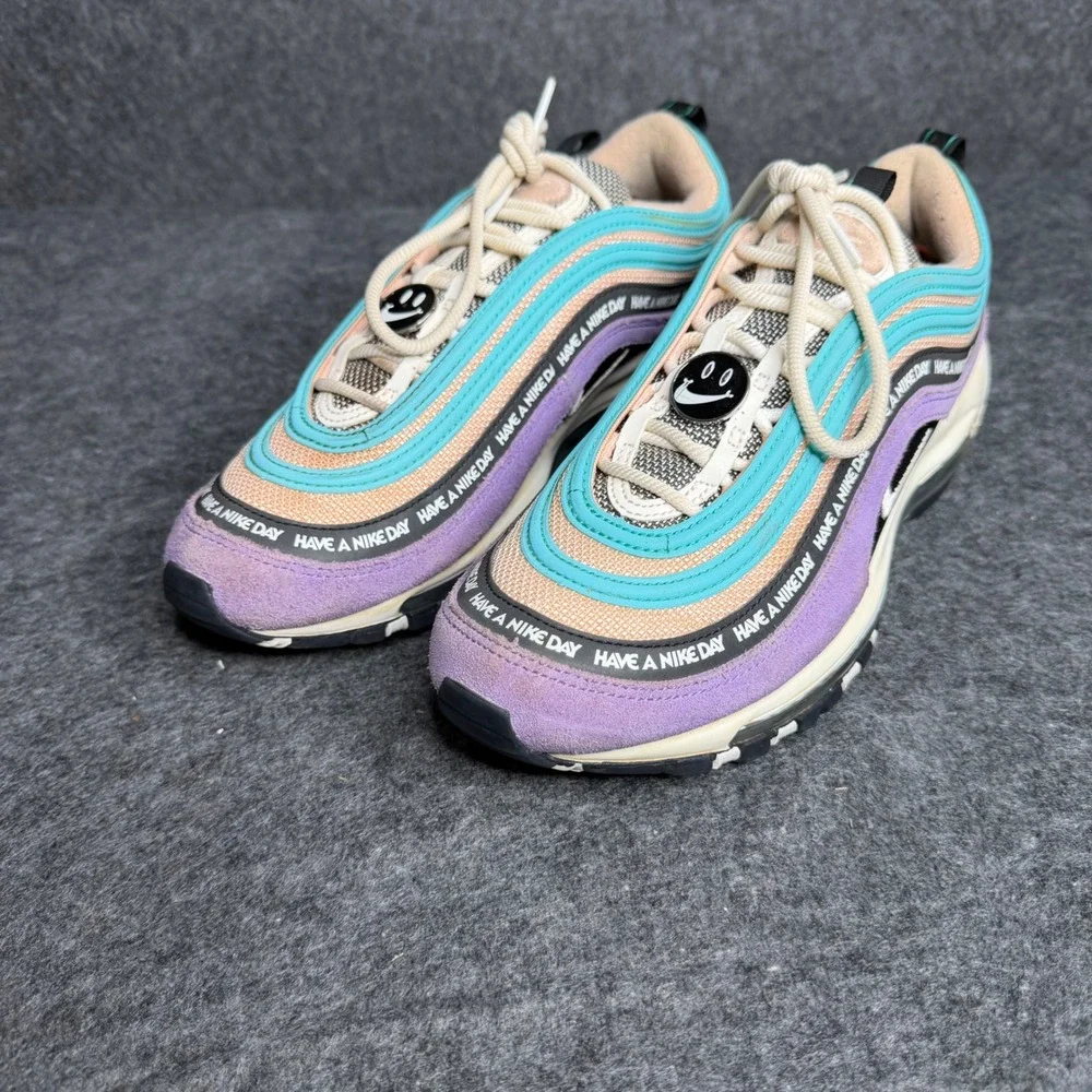 Nike Air Max 97 Have A‎ Nike Day Space Purple Aqua BQ9130-500 Mens Size 8